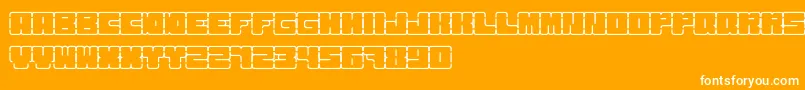 KurvenreichRegular Font – White Fonts on Orange Background