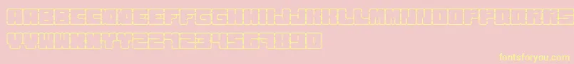 KurvenreichRegular Font – Yellow Fonts on Pink Background