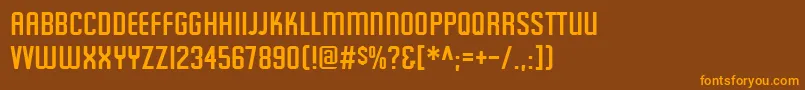 Featureditem Font – Orange Fonts on Brown Background