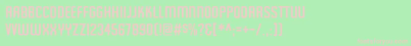 Featureditem Font – Pink Fonts on Green Background