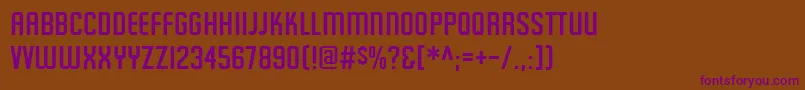 Featureditem Font – Purple Fonts on Brown Background