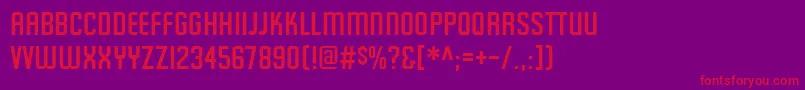 Featureditem Font – Red Fonts on Purple Background