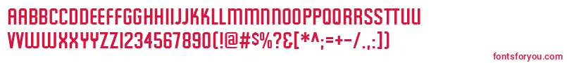 Featureditem Font – Red Fonts on White Background