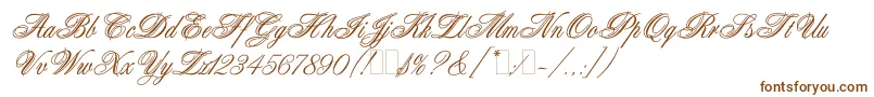 Шрифт AristocratLetPlain.1.0 – коричневые шрифты