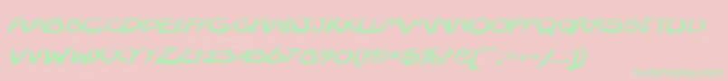 Texta101 Font – Green Fonts on Pink Background