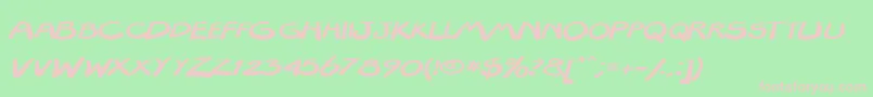 Texta101 Font – Pink Fonts on Green Background