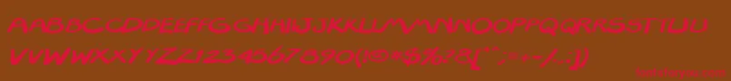 Texta101 Font – Red Fonts on Brown Background
