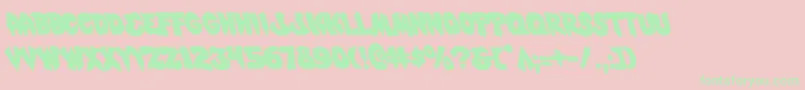 Mysticsinglerleft Font – Green Fonts on Pink Background