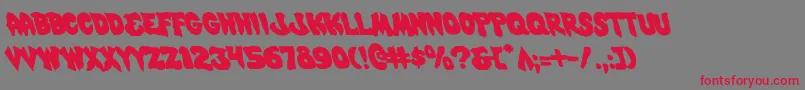 Mysticsinglerleft Font – Red Fonts on Gray Background