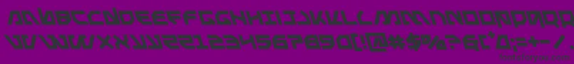 Metalstormleft Font – Black Fonts on Purple Background