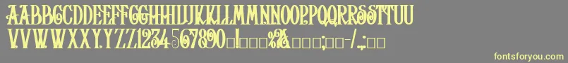 HelenaBold Font – Yellow Fonts on Gray Background