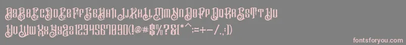 BarakahDemo Font – Pink Fonts on Gray Background