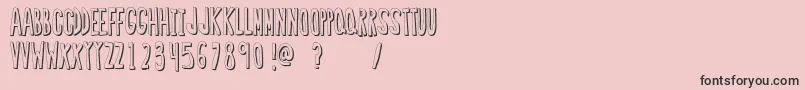 RegularFont2 Font – Black Fonts on Pink Background