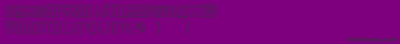 RegularFont2 Font – Black Fonts on Purple Background