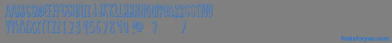 Шрифт RegularFont2 – синие шрифты на сером фоне