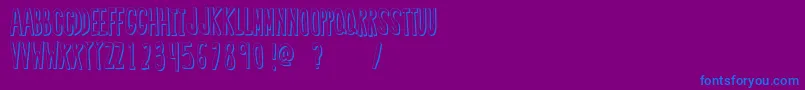 Шрифт RegularFont2 – синие шрифты на фиолетовом фоне