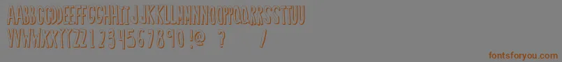 RegularFont2 Font – Brown Fonts on Gray Background