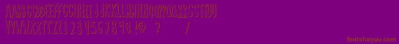 Lisätietoja RegularFont2-fontista RegularFont2-fontti – ruskeat fontit violetilla taustalla