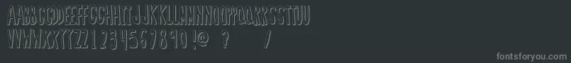 RegularFont2 Font – Gray Fonts on Black Background