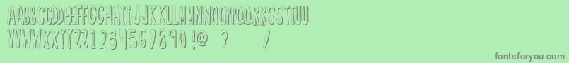 RegularFont2 Font – Gray Fonts on Green Background
