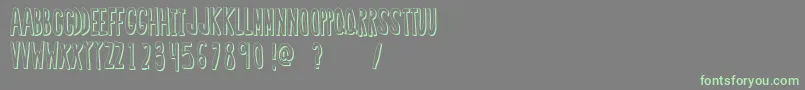 RegularFont2 Font – Green Fonts on Gray Background