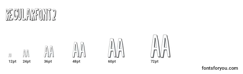 RegularFont2 Font Sizes