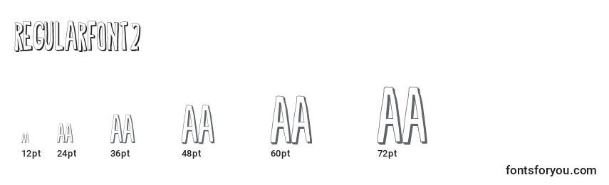 Размеры шрифта RegularFont2