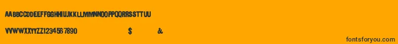 Urbanpaints Font – Black Fonts on Orange Background