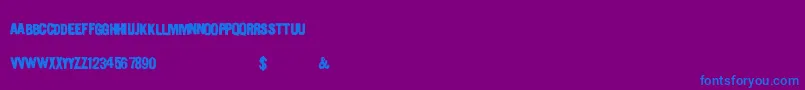 Urbanpaints Font – Blue Fonts on Purple Background