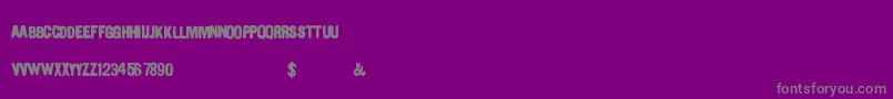 Urbanpaints-Schriftart – Graue Schriften auf violettem Hintergrund