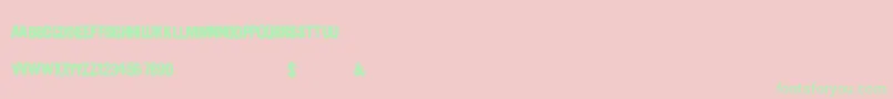 Urbanpaints Font – Green Fonts on Pink Background