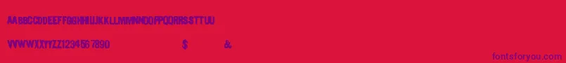 Urbanpaints Font – Purple Fonts on Red Background