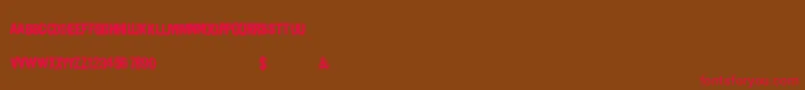 Urbanpaints Font – Red Fonts on Brown Background