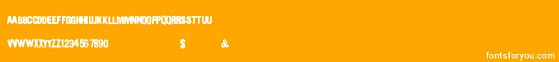 Urbanpaints Font – White Fonts on Orange Background