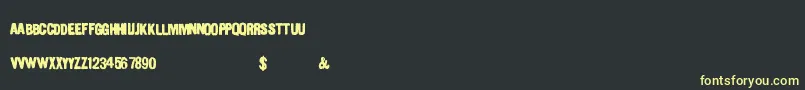 Urbanpaints Font – Yellow Fonts on Black Background