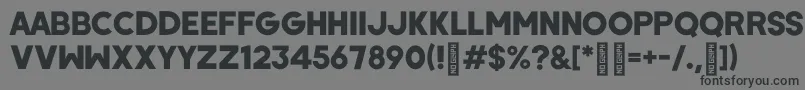 WombyRegular Font – Black Fonts on Gray Background