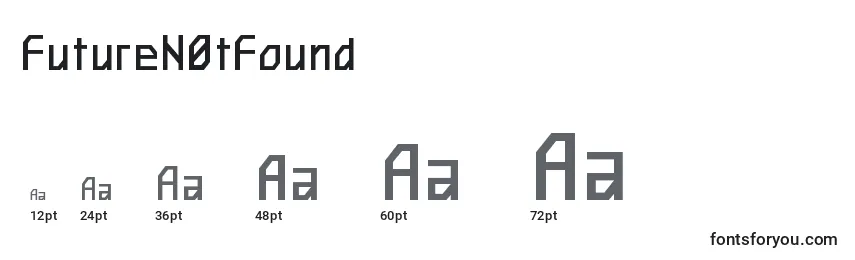 FutureN0tFound Font Sizes