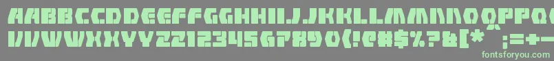Counterfire Font – Green Fonts on Gray Background