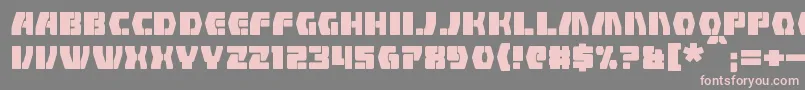 Counterfire Font – Pink Fonts on Gray Background
