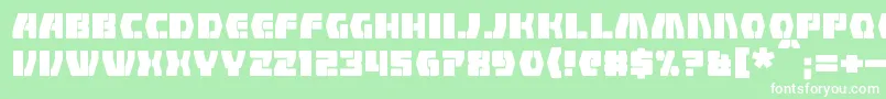 Counterfire Font – White Fonts on Green Background