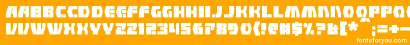 Counterfire Font – White Fonts on Orange Background