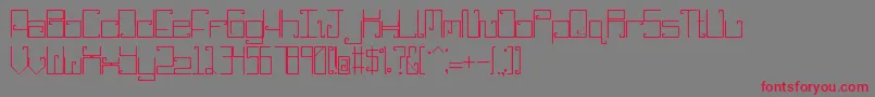 MyMisha Font – Red Fonts on Gray Background