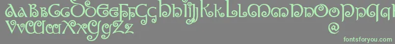 MorgowDemo Font – Green Fonts on Gray Background