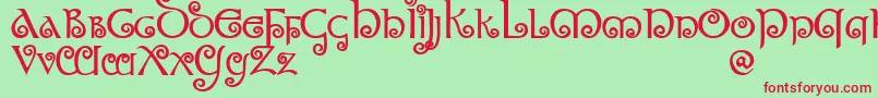 MorgowDemo Font – Red Fonts on Green Background