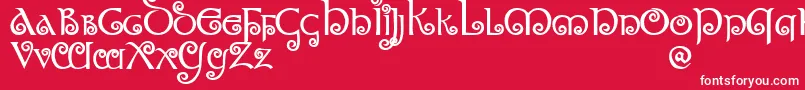 MorgowDemo Font – White Fonts on Red Background