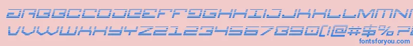 Legiongradital Font – Blue Fonts on Pink Background