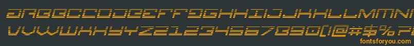Legiongradital Font – Orange Fonts on Black Background