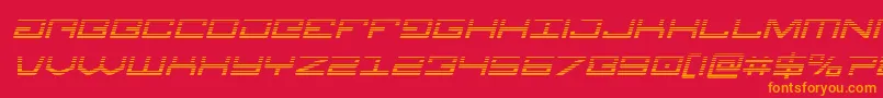 Legiongradital-fontti – oranssit fontit punaisella taustalla