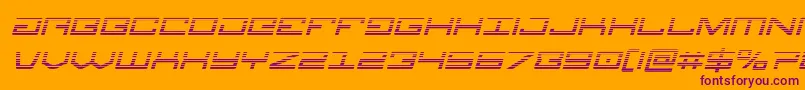 Legiongradital Font – Purple Fonts on Orange Background