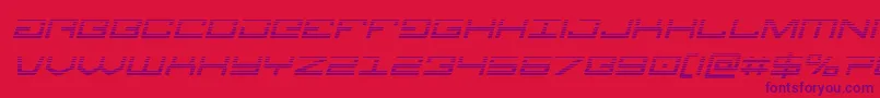 Legiongradital Font – Purple Fonts on Red Background